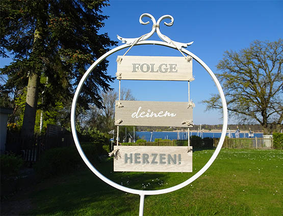 Folge deinem Herzen Schild mieten für die Hochzeit , Hochzeitsdekoration mieten - Hochzeit mieten - Rund um Ihre Hochzeit berlin