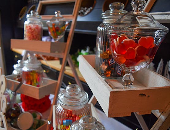 Candy Bar XS mieten f&uuml;r die Hochzeit, rund um Ihre Hochzeit, Hochzeitsdekoration mieten, Hochzeitsdekoration mieten